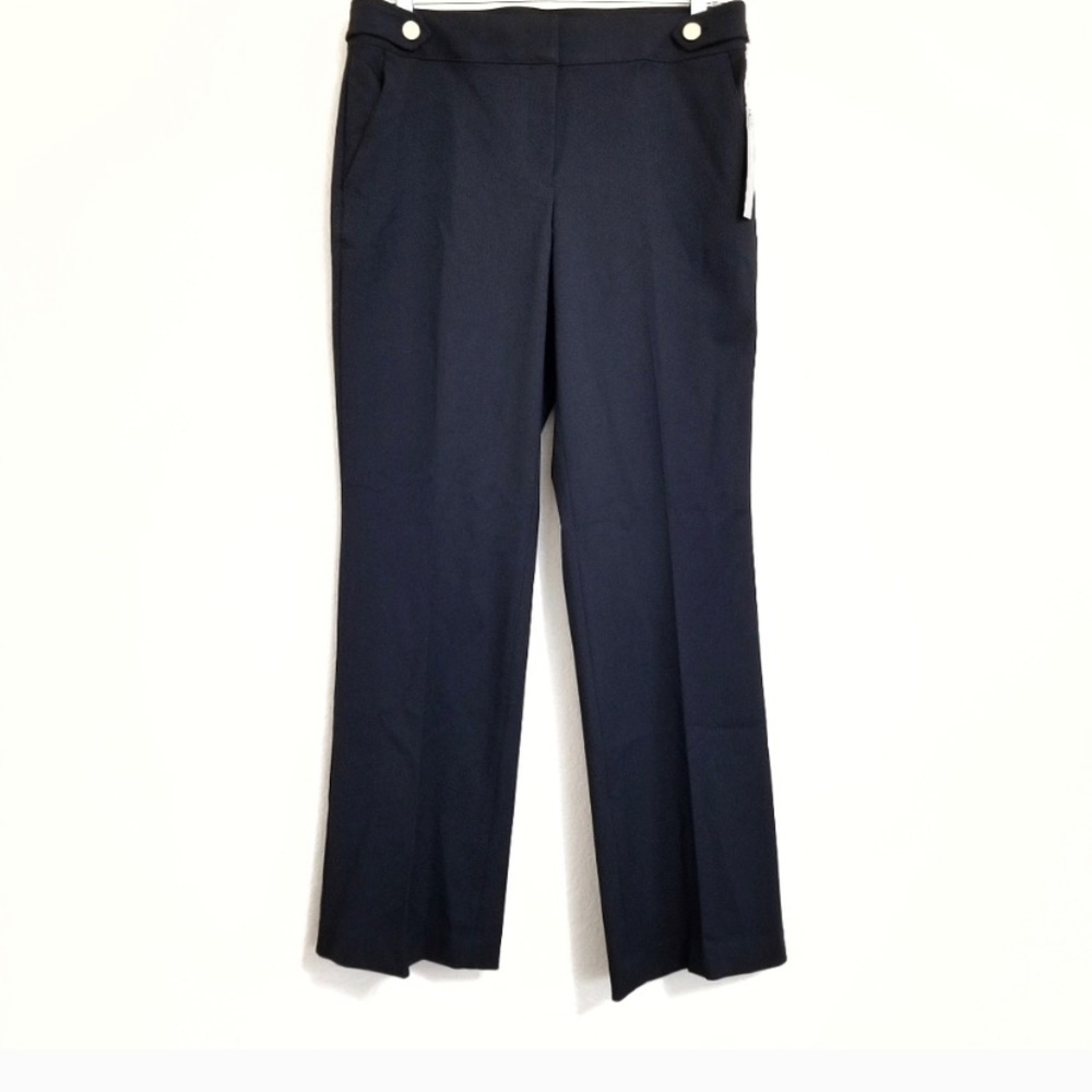 NWT Ann Taylor LOFT Navy Julie Trouser Size 10